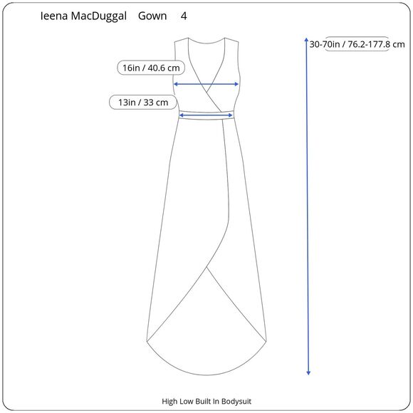 Ienna For Mac Duggal Tiered Gown Womens 4 Ruffled High Low Bodysuit Fairy Rose - Picture 14 of 14